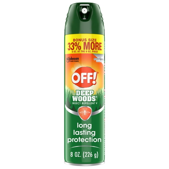 OFF! Deep Woods Insect Repellent V, Mosquito Protection up to 8 Hours, 8 oz