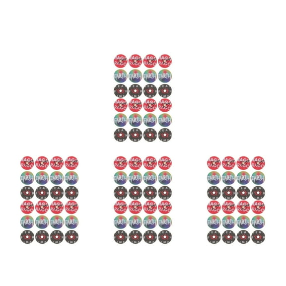 Set of 4 Record Player Car Air Freshener Refills Aromatherapy Tablets Fragrance