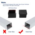thumbnail image 3 of Table Leg Caps End Tip Home Furniture Protector 4pcs 1.85"x1.85" (47x47mm), 3 of 7