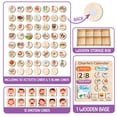 thumbnail image 2 of Personalized Montessori Toys Wooden Calendar for Kids Learning Day Month Weather, 2 of 4