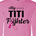 thumbnail image 4 of Inktastic Breast Cancer Awareness My Titi is a Fighter Long Sleeve T-Shirt, 4 of 5
