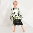 thumbnail image 7 of Casual Dresses Nightgowns Velvet Pleated design One-Piece Nightdress for Indoor Outdoor Daily Panda Eating-bamboo 3-10T, 7 of 7