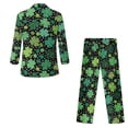 thumbnail image 5 of Xoenoiee Green Shamrock Print Boys' Formal Suits Set Tuxedo Suit with Adjustable Waist St. Patrick's Day Teen Boy Dress Blazer Set Clothes fot Wedding Party, 5-6 Years, 5 of 7