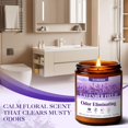 thumbnail image 3 of MINSUI-Lavender Odor Eliminating Candles | Eliminates 95% of Pet, Smoke & Bathroom Odors – 7oz Hand Poured Soy Candle - Aromatherapy Stress Relief Scented Candles - Relaxing Gifts for Calm & Fresh Ho, 3 of 3