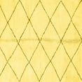 thumbnail image 1 of Ahgly Company Machine Washable Indoor Square Solid Yellow Modern Area Rugs, 7' Square, 1 of 4