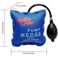 thumbnail image 1 of Air Wedge Cojín inflable para automóvil, bomba de aire de plástico Wedge Up Tool Herramienta de alineación Potente cuña inflable acolchada (2 piezas, 15.8 * 16.8 * 7 cm), 1 of 2