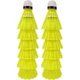 thumbnail image 1 of Paquete de 12 volantes de bádminton de nailon, pelotas de bádminton de entrenamiento de alta velocidad, con gran durabilidad y estabilidad, aptas para interiores y exteriores., 1 of 7