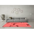 thumbnail image 3 of Ahgly Company Machine Washable Indoor Rectangle Abstract Red Modern Area Rugs, 2' x 3', 3 of 4