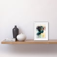 thumbnail image 2 of Music on my Mind Singing in my Head Modern Portrait Watercolour Illustration Artwork Framed Wall Art Print 9X7 Inch, 2 of 5