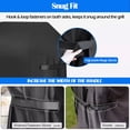 thumbnail image 4 of HOMEYA BBQ Grill Cover 48"x33"x42" Durable 600D Waterproof Barbecue BBQ Cover with Storage Bag, Dustproof, UV Resistant, 4 of 8