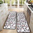 thumbnail image 4 of Kitchen Rugs Sets Of 2,White and Pink Of Leopard Print Anti Fatigue Kitchen Mat Rugs Non Slip Washable,Decorative Kitchen Floor Mats for Kitchen,Sink,Laundry,17"x47"+17"x47", 4 of 5