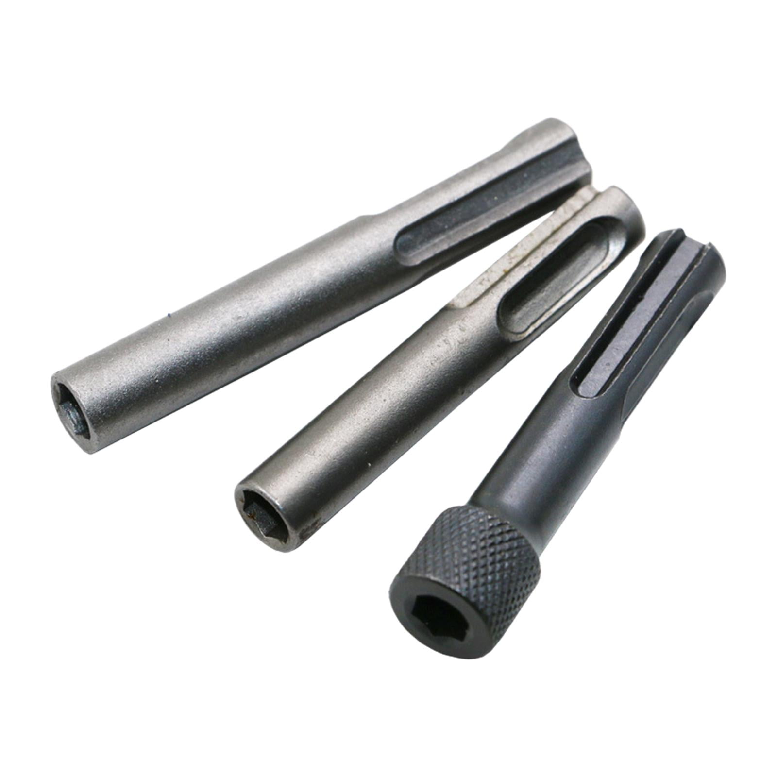 3Pcs Durable SDS Adapter Set Chuck Adaptor, Power Drill Bit Power Tool Converter 1/4" Drill Bit Holder for SDS Drill