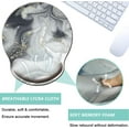 thumbnail image 3 of LQCrafK Mouse Pad with Wrist Support, Ergonomic Mouse Pad with Memory Foam Wrist Rest Cushion, Non-Slip Rubber Base Gaming Mice Pad for Home Office Computer Laptop, Human Skeleton, 3 of 14