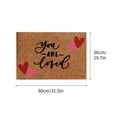 thumbnail image 3 of Valentine's Day Decor Valentines Day Welcome Doormat Red Heart Coco Coir Door Mat Valentine Front Door Mats Decorative Wedding Anniversary Couple Non-slip Washable Floor Mat Indoor Outdoor, 3 of 3