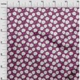 thumbnail image 2 of oneOone Cotton Cambric Dark Magenta Fabric Florals Fabric For Sewing Printed Craft Fabric By The Yard 42 Inch Wide, 2 of 4