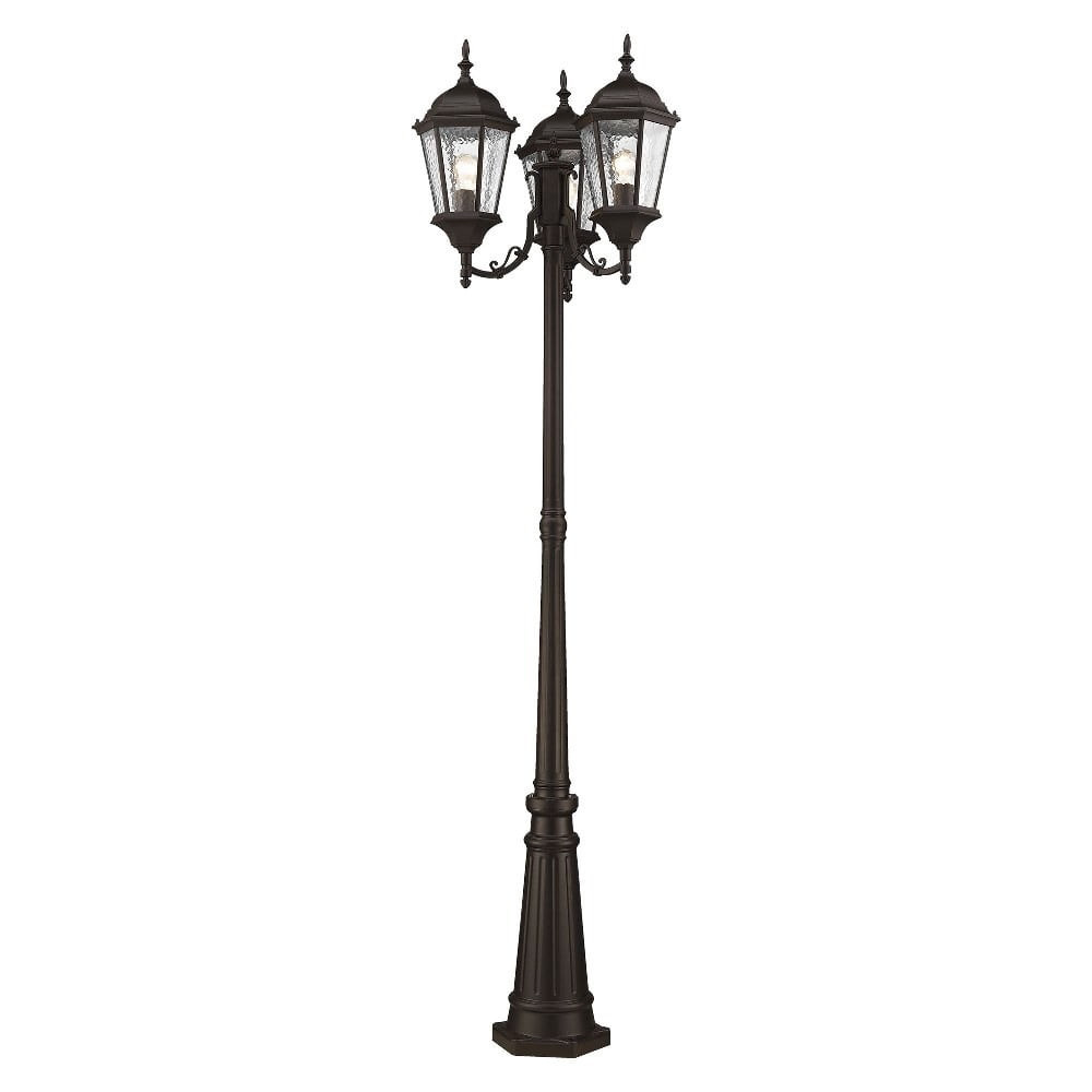 Livex Lighting Hamilton 3 Light Outdoor 3 Head Post