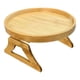 thumbnail image 2 of Fiudx Liquidación de ofertas flash Bandeja para reposabrazos de sofá portátil plegable para sala de estar Bandeja para guardar bocadillos Bandeja de madera para té y té, 2 of 7