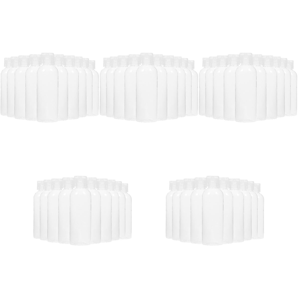 Masteelf 50 pcs Travel Size Bottles Refillable Bottles Plastic Toiletries Container Lotion Shampoo Bottles(100ml)
