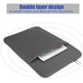 thumbnail image 2 of Maletín De Oficina De Estilo Británico Para Portátil, Funda Para Tableta, Bolso De Mano Para Macbook De 15 Pulgadas, Color Gris Advancent EL006242-00, 2 of 6