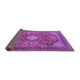 thumbnail image 2 of Ahgly Company Indoor Round Medallion Purple Traditional Area Rugs, 3' Round, 2 of 4