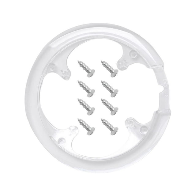 Cubierta de plato de 42 a 44 dientes con tornillos para cadena de bicicleta ligera y estable. Blanco