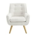 thumbnail image 4 of Powell Crane Kid's Button Tufted Accent Lounge Chair, Natural/Sherpa, 4 of 11