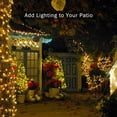 thumbnail image 2 of Paquete de 2 guirnaldas de luces LED solares impermeables para exteriores, guirnalda de 5M/10M/20M, lámpara de calle, adorno para fiesta de Navidad para decoración de jardín, 2 of 3