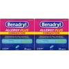 Benadryl Allergy Plus Congestion, 24 Tablets (Pack of 2)