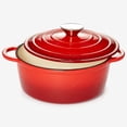 thumbnail image 3 of BrylaneHome 2.8 Quart Cast Iron Casserole Dish, 3 of 4