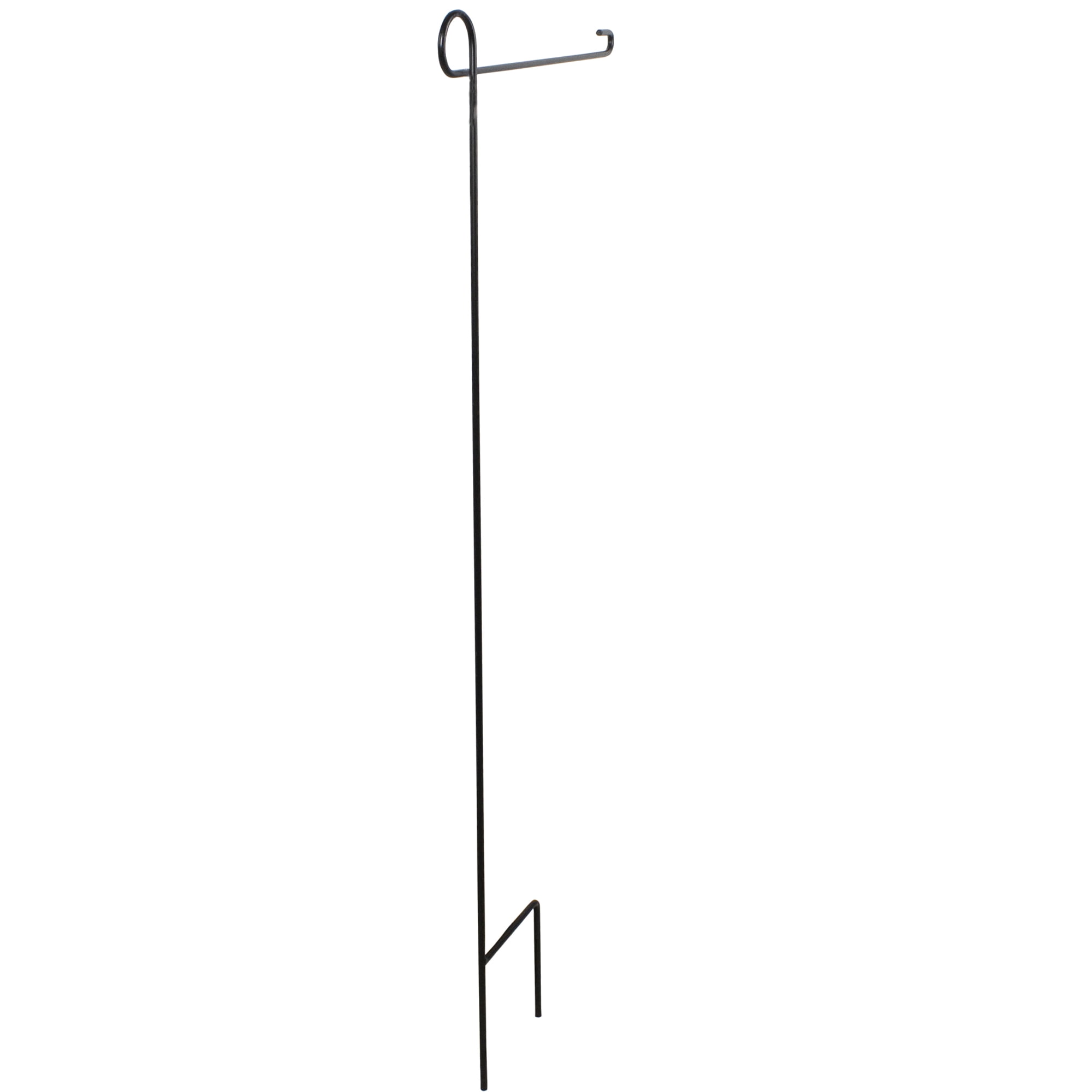 Metal Garden Flagpole - 36.5" - Black