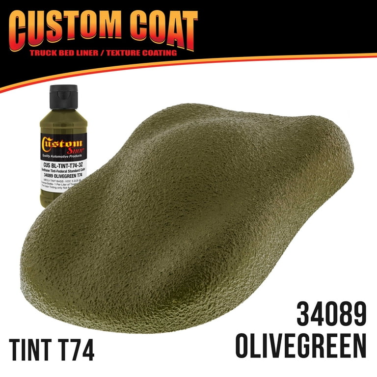 Custom Coat 34089 Olive Green T74 Urethane Spray-On Truck Bed Liner, 2  Quart Kit with Spray Gun - Walmart.com