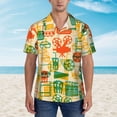 thumbnail image 4 of Cinema Icon Hawaiian Shirts For Men, Summer Short-Sleeve Relaxed-Fit Button-Down Shirts Xx-Large, 4 of 9