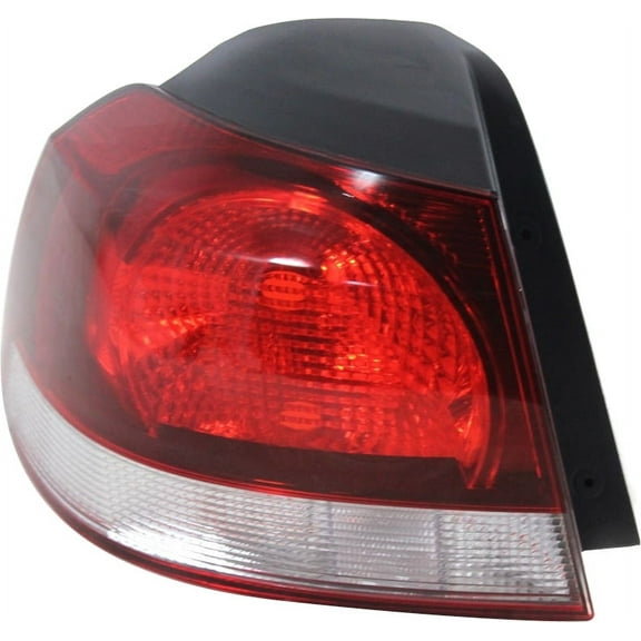 Tail Light Compatible With 2010-2014 Volkswagen Golf Left Driver Side, Outer
