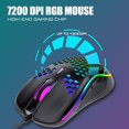 thumbnail image 2 of Gaming Keyboard and Mouse Combo, Rainbow LED Backlit Multimedia PC Gaming Keyboard, Office Keyboard Colorful Breathing Backlit Gaming Mouse for Working or Primer Gaming, Office Device,Black, 2 of 5