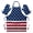 Gloves, variant on adaychics Oven Mitts and Apron Set American Flag 4th of July Baking Apron with Mitts Quilted Kitchenware for BBQ