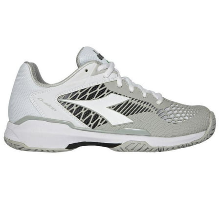 Diadora Womens Speed Competition AG Tennis Shoes White and Black ( 7 )