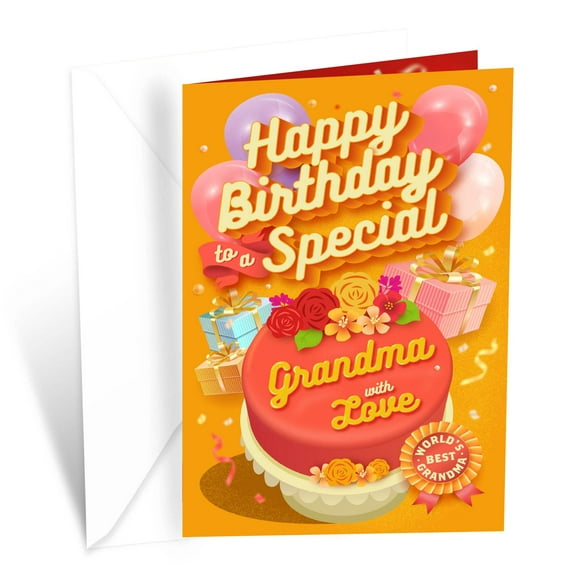 Prime Greetings Grandma Birthday Card (Grandmother)
