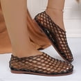 thumbnail image 6 of Bmawag Jelly Flat Sandals for Women Lightweight Round Toe Slip-On Hollow Breathable Jelly Mesh Flats, 6 of 10