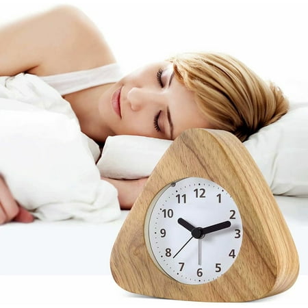 Og Wooden Alarm Clock Retro Noiseless With Light Quiet Without Ticking Bedside Canada Og Wooden Alarm Clock Retro, Noiseless Alarm Clock