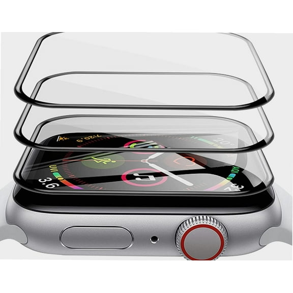 3 Pack for Apple Watch Screen Protector 44mm Series 6/SE/5/4 Screen Protector Full Coverage Anti-Scratch and Anti-Fingerprint Bubble-Free for Apple Watch 44mm HD Screen Protector (Transparent)