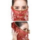 thumbnail image 5 of Accesorios para Velo de danza del vientre Sunnimix Flecos de gasa lentejuelas rojo, 5 of 5