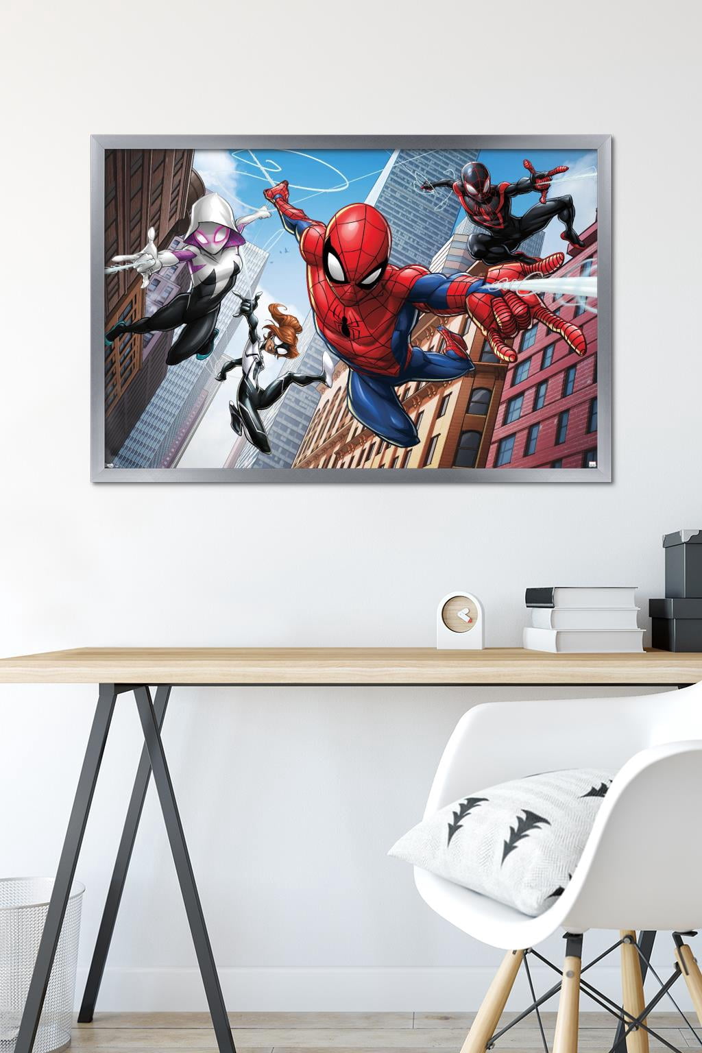 Marvel Comics - Spider-Man - Web Heroes Wall Poster, 22.375" x 34", Framed