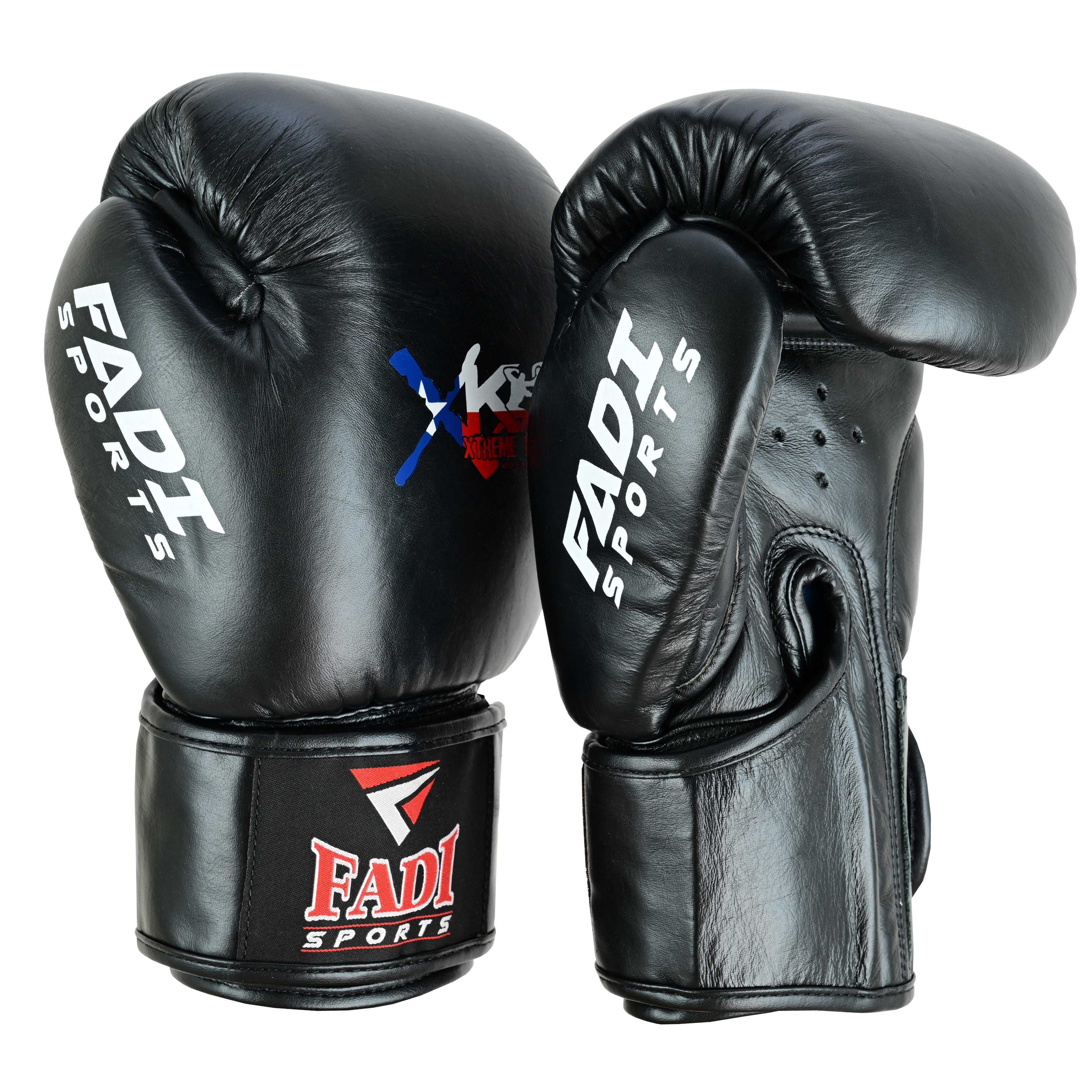 Fadi Sports Presents Xtreme Knockout (XKO) Boxing Gloves Made of Cowhide leather Black - 16 oz