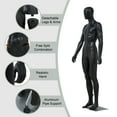 thumbnail image 3 of Kinbor 72.8Inch Full Body Male Mannequin, Dress Form Adjustable with Detachable Metal Stand for Retail Clothing Shops, 3 of 7