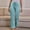 Green, variant on Idoravan Women's Plus Size Pants Womens Fashion Summer Solid Casual Pocket Elastic Waist Long Pants