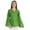 Green, variant on Moomaya Printed Top Full Sleeve Pleated Rayon Kurta Short Tunic Summer Blouse For Women