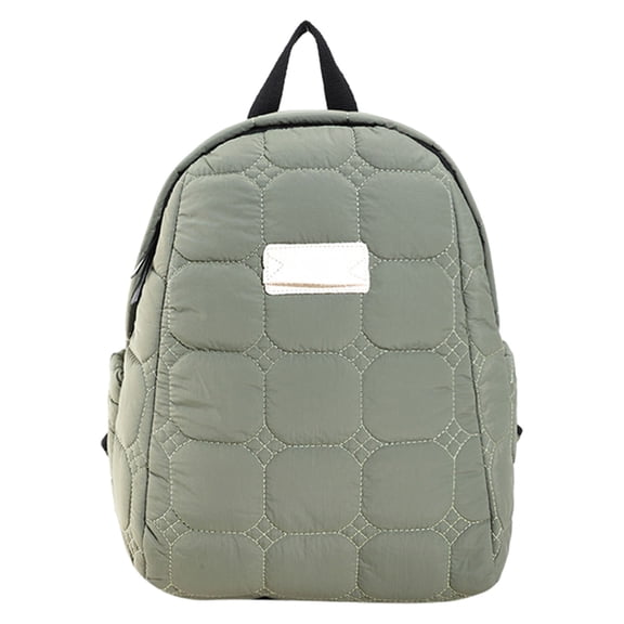 Hvyesh Quilted Backpack for Women Lightweight Puffer Hiker Pack Drawstring Padding Travel Gym Bag