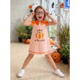 thumbnail image 5 of Toddler Baby Girl Halloween Thanksgiving Outfit Bow Sleeveless Cutest Pumpkin Turkey Dress Clothes, 5 of 8