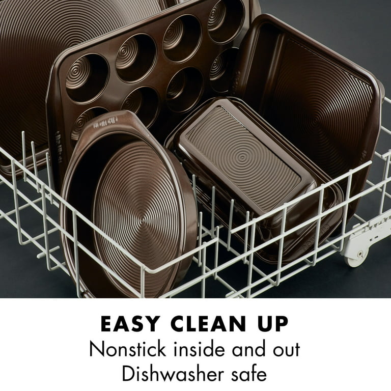 Circulon Bakeware Nonstick Square Cake Pan, 9-Inch, Chocolate Brown