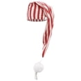 thumbnail image 2 of Doomiva Adjustable Drawstring Stocking Sleeping Cap Night Hat with Pom Ball for Christmas Xmas Party Brick Red One Size, 2 of 7